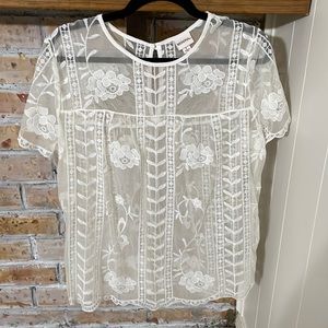 Sheer Lace Top